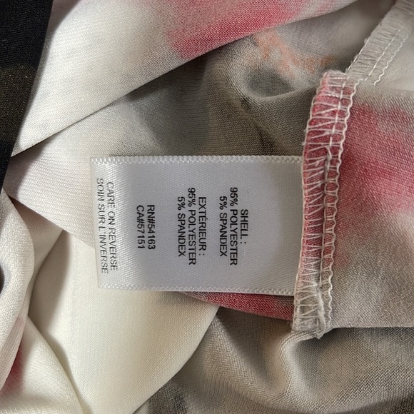 CALVIN KLEIN sleeveless floral top, sz med - Picture 4 of 7